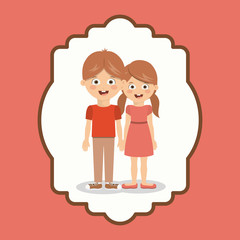 pair of children design 