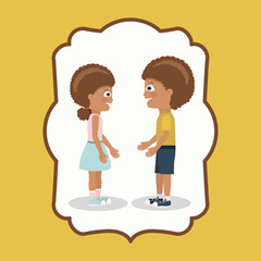 pair of children design 