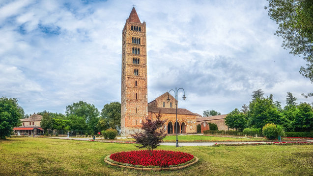 Historic Abbey of Pomposa and famous monastery, Codigoro, Emilia-Romagna, Italy