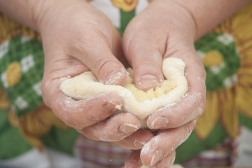 Several small patties