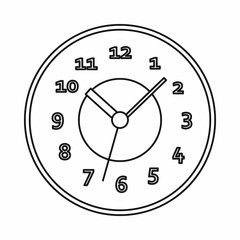 Watch icon, outline style
