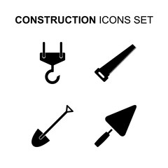 Construction icons set. Vector illustration