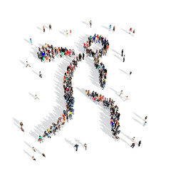 people throwing sport 3d