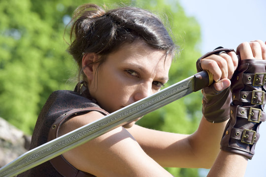 Pagan woman is ready to fight