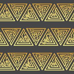 Background with geometric patterns. Triangle seamless pattern