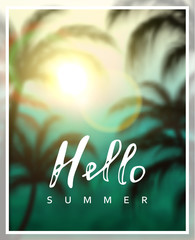 Summer vector poster