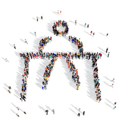 people gymnastics sport 3d