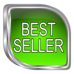 Bestseller button - 3D illustration