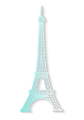 Fototapeta na wymiar Eiffel Tower architecture and romantic eiffel tower place. Vecto