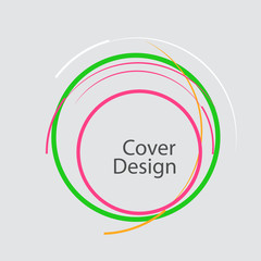 Abstract line circle design