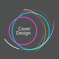 Abstract line circle design