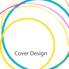 Abstract line circle design