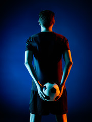 Soccer player Man isolated