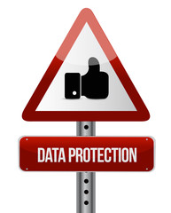 Data Protection like sign illustration design