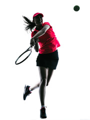 woman tennis player sadness silhouette © snaptitude