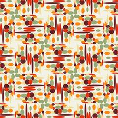 Fototapeta premium Pattern abstraction of colored ovals