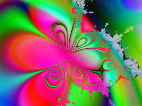 Psychadelic butterfly effect fractal