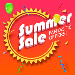 Summer sale advertisement