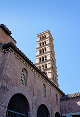 Fototapeta na wymiar Church of Santa Maria in Cosmedin in Rome, Italy.
