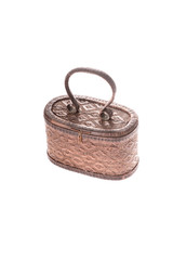 Handmade Wicker bag isolated on the white backgrounds