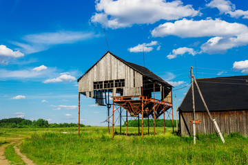 old ruined grain elevator