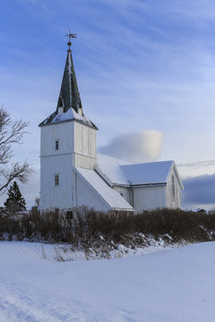 Lodingen church, a parish church in the municipality of Lodingen in Nordland county, Norway