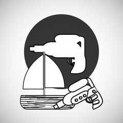 Toy design. Childhood icon. Flat illustration, vector graphic