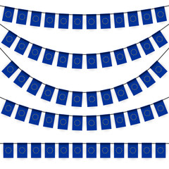 garlands with european national colors © picoStudio