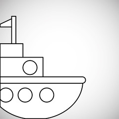 Toy design. Childhood icon. Flat illustration, vector graphic