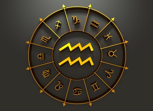 Astrology symbol aquarius