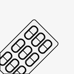 Medical care design. Health care icon. Flat illustration, vector
