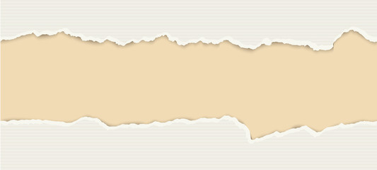 Fototapeta premium ripped open paper