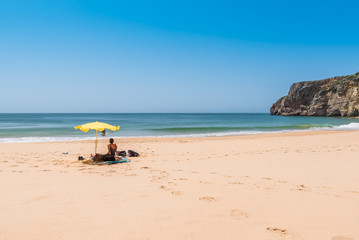 Praia do Beliche - beautiful coast and beach of Algarve, Portugal