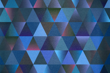 Pattern of gradient and colorful triangle.