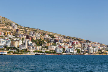 Fototapeta na wymiar Saranda city in Albania.