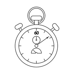 Stopwatch icon, outline style