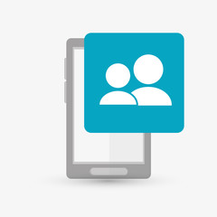 Wearable technology design. Gadget icon. Flat illustration, vector