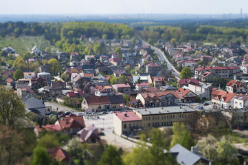Obraz premium Small city center