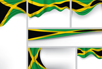 Vector Jamaica Flag, Jamaican Colors (Vector Art) - 113909521