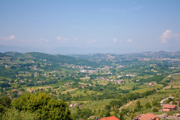 Fototapeta na wymiar Panorama view from Arpino's Town