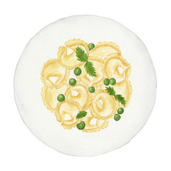 watercolor ravioli