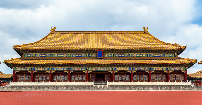 Meridian Gate of the Palace Museum or Forbidden City in Beijing
