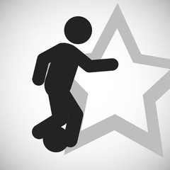 Success design. Winner icon. Flat illustration, vector graphic