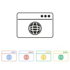 Browser - vector icon.