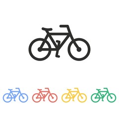 Bicycle - vector icon.