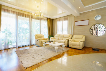 Interior of a living room in a private house