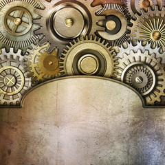 metallic gears background