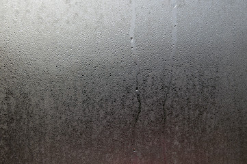 Dew drop on glass