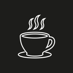 Coffee cup - vector icon.