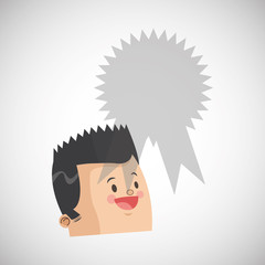 Success design. Winner icon. Flat illustration, vector graphic